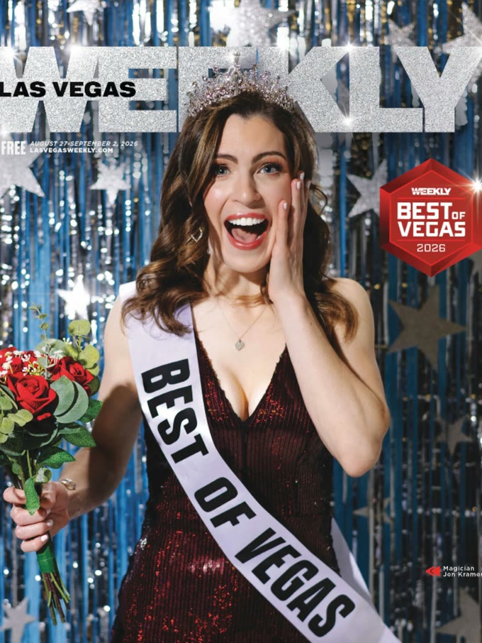 Jen Kramer on the cover of Las Vegas Weekly, named Best of Vegas