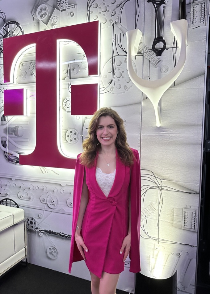 Jen Kramer at the T-Mobile activation at Formula 1 Las Vegas